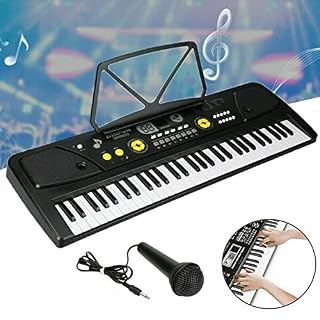 JIREOU Clavier électronique Musical 61 clés clés claviers Mini Enfants numériques de Piano Stand de Musique Convient à l’enseignement de Noël - Les Beatles, Paul McCartney, John Lennon, RIngo Starr, George Harrison JIREOU Clavier électronique Musical 61 clés clés claviers Mini Enfants numériques de Piano Stand de Musique Convient à l'enseignement de Noël – Image 4
