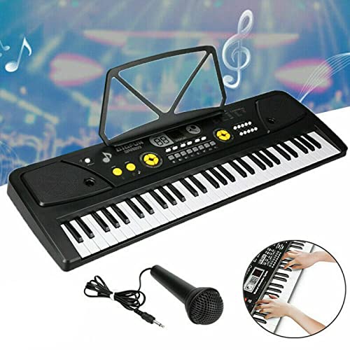 JIREOU Clavier électronique Musical 61 clés clés claviers Mini Enfants numériques de Piano Stand de Musique Convient à l’enseignement de Noël - Les Beatles, Paul McCartney, John Lennon, RIngo Starr, George Harrison JIREOU Clavier électronique Musical 61 clés clés claviers Mini Enfants numériques de Piano Stand de Musique Convient à l'enseignement de Noël – Image 5