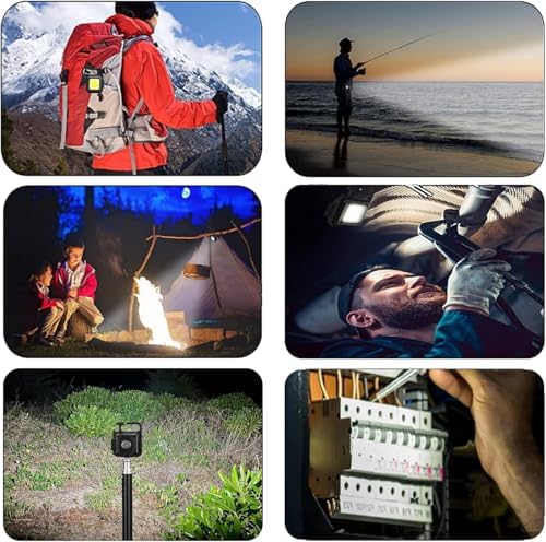 30 Ledli Mıknatıslı Mini Anahtarlık Flash Kamp Lambası Anahtarlık Şişe Açacağı Mutfak Ev Garaj Oto Doğa Yürüyüşü Kamp Outdoor Led Lamba Şarj Edilebilir Kancalı Çok Fonksiyonlu Taşınabilir Cep Lambası - Görsel 5