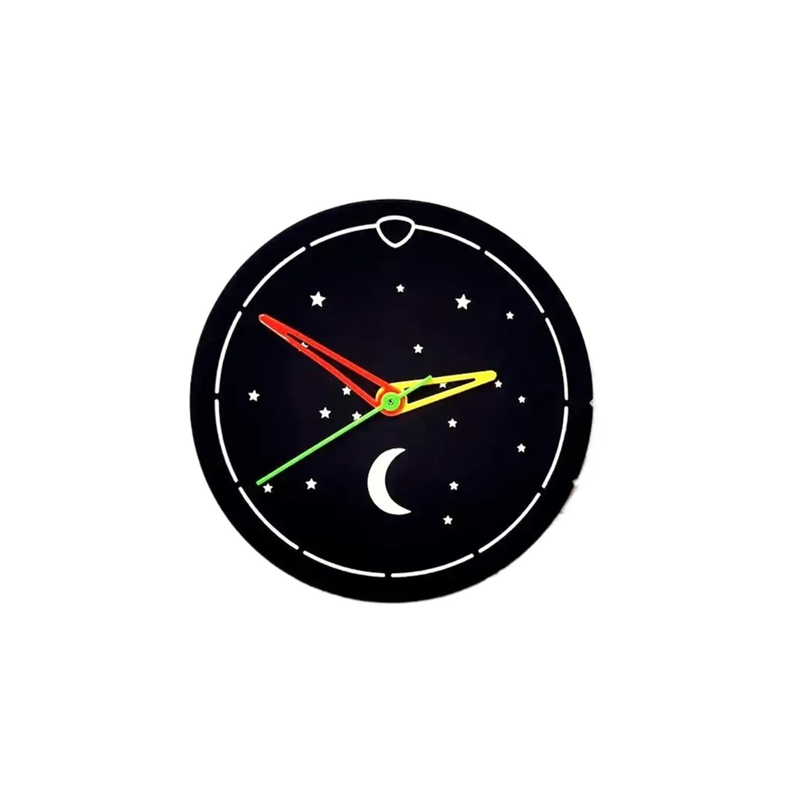 Tarcza NH35 28,5 mm Matowy czarny księżycowy wzór gwiazdy BGW9 C3 Lume Mod Seria Skx007 Tarcza zegarka Brak logo