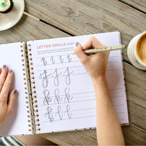 Hand Lettering 101: A Step-by-Step Calligraphy Workbook for Beginners (Gold Spiral-Bound Workbook with Gold Corner Protectors) (Modern Calligraphy) - Image 5