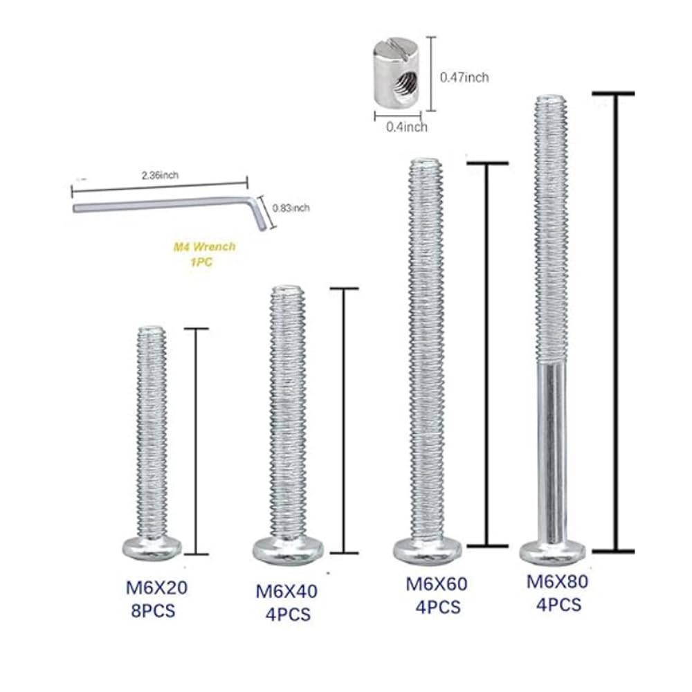 Crib Screws & Hardware Kit - Secure Your Furniture -2 Crib Screws & Hardware Kit - Secure Your Furniture -2