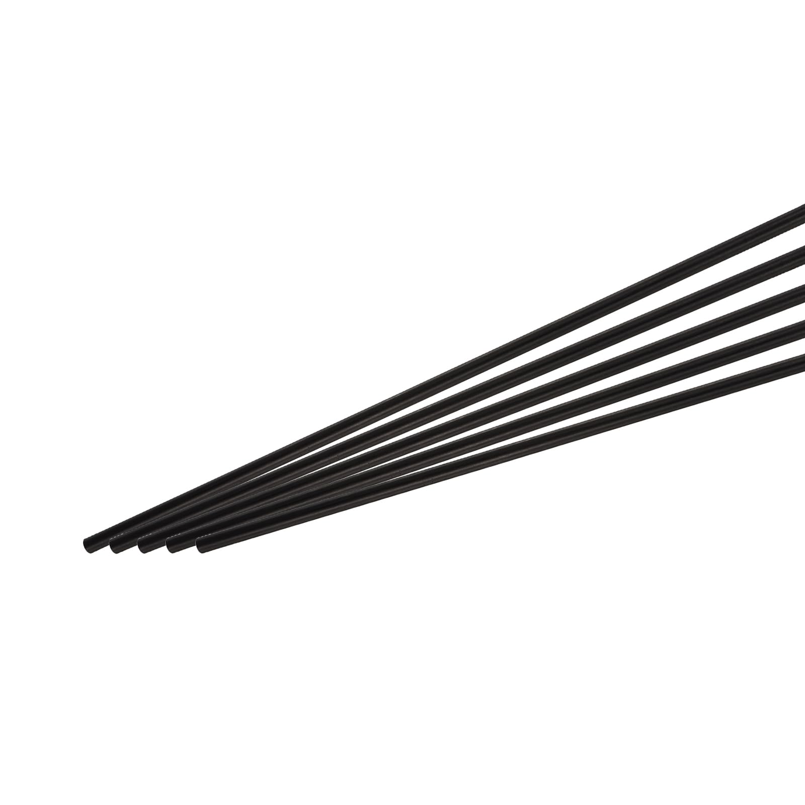 QUARKZMAN Kohlenstofffaser Stange 4mm x 500mm Kohlenstoffstab Für RC Flugzeug DIY Bastel Drachen Flügelrohr Quadrocopter Arm Reparatur Pack Mit 5 Stück