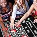 Poen Roulette Mat Tabletop Felt Layout Set Rubber Roulette Wheel Table Cover Craps Mat with Win Marker Storage Bag for Casino Games Christmas Parties Home Entertainment Night(Black,70 x 35 Inch)