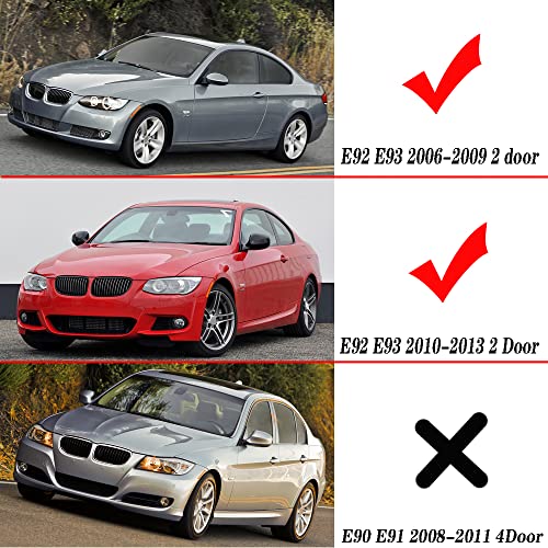 Image of Left & Right Front Side Marke Fender Bumper Reflector for E92 E93 3 Series 2Door 2007-2013 (Smoke)