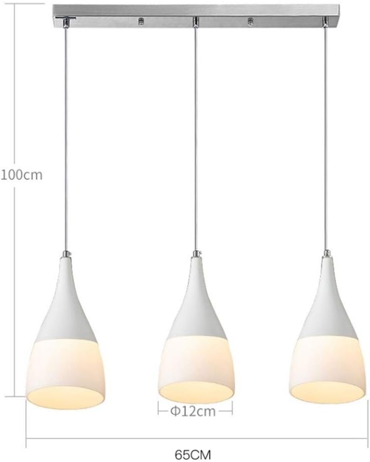 European Style Modern Minimalist Island Ceiling Lighting Creative Lamp Acrylic Lampshade Design Retro Interior Hanging Light Fixture for Loft Bar Shop Restaurant E27*1 Max. 12Cm, Pack of 3 Flush
