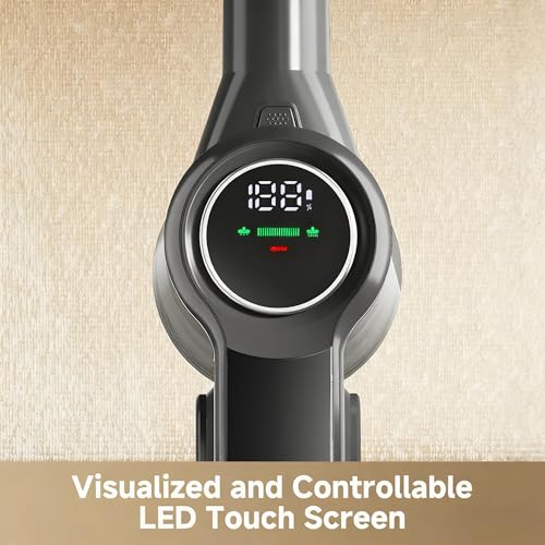 Image of DREAME J30-W Cordless Vacuum Cleaner with LED Headlights, 450W Powerful Suction, 60Min Runtimes, Detachable Battery, One-Touch Emptying, Stick Vacuum Cleaner for Pet Hair, Carpet & Hard Floor