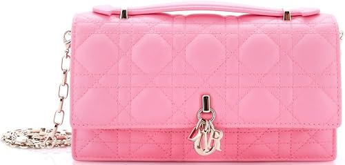 Pre-Loved My Dior Top Handle Flap Bag Mini, Pink