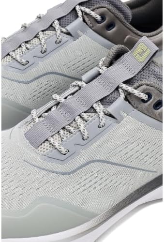 FootJoy Men's FJ Quantum Golf Shoe, Gray/Navy, 8.5 Wide - 5