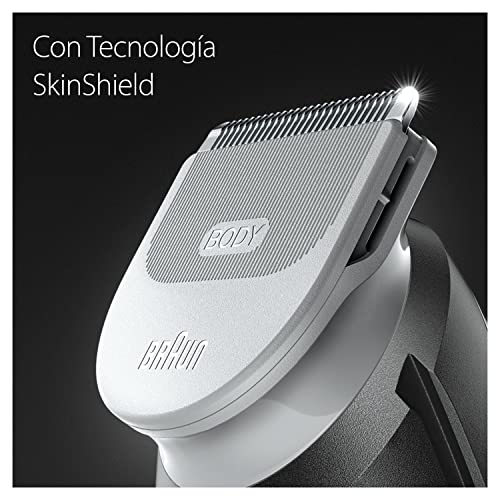 Braun Recortadora Corporal Para Hombre Series 5, Depilación Masculina Para Todo El Cuerpo Sin Esfuerzo, Cortapelos Hombre Resistente Al Agua Con 100 Min De Autonomía, 5370
