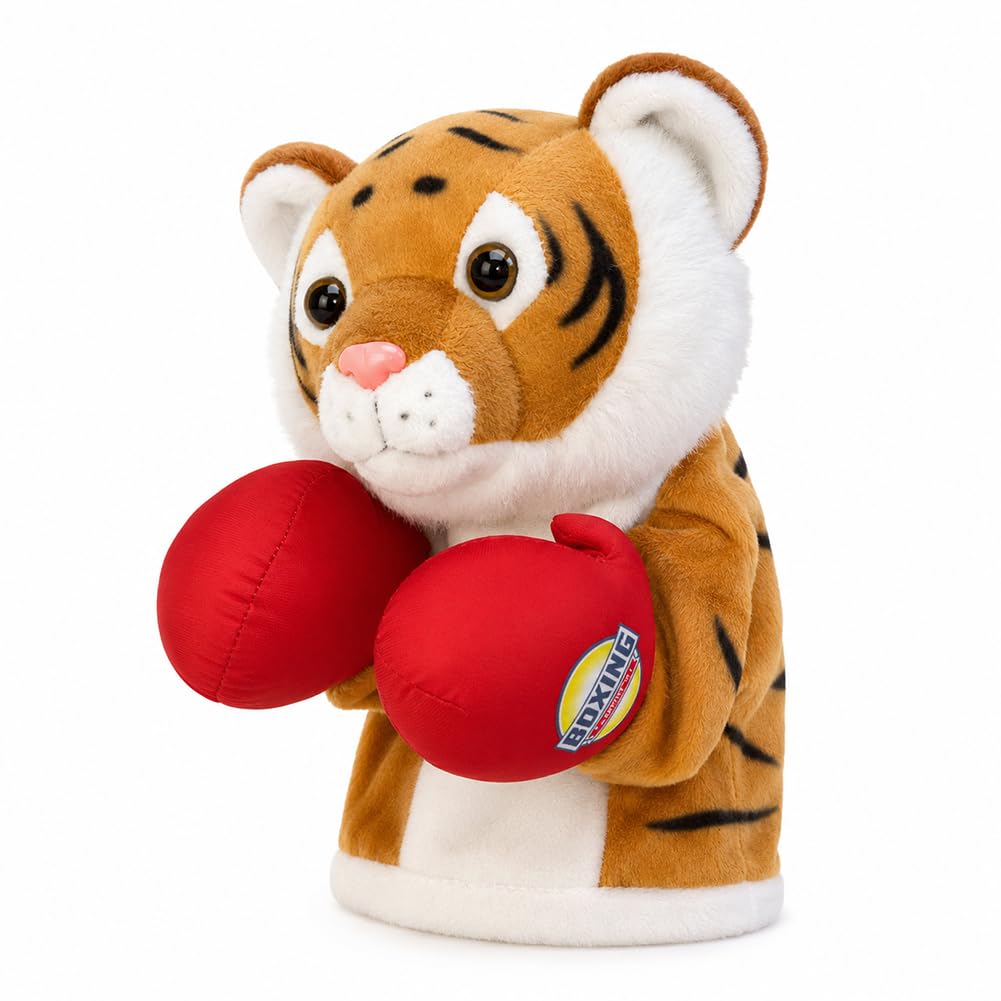 Kung Fu Animal Puppet,Boxing Shark Huskys Plush Pet Toy For Dogs Cats
