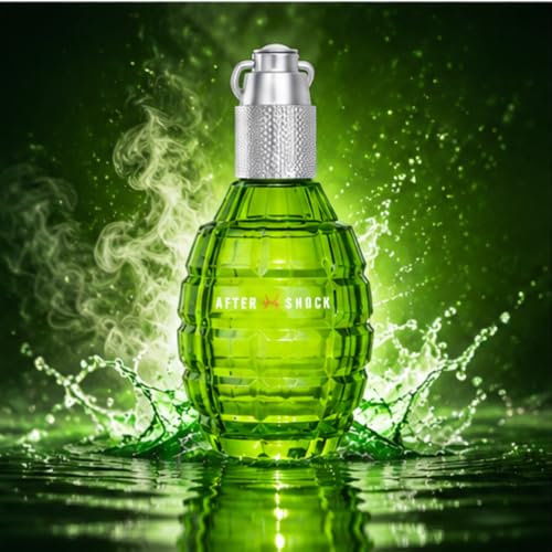 Image of Aftershock Hitman Eau De Parfum for Men 300ml | Long Lasting Perfume | Aromatic Amber Fragrance with Fresh Spicy, Green, Mossy & Musky Notes | Masculine Luxury Scent for Daily & Evening Occasions