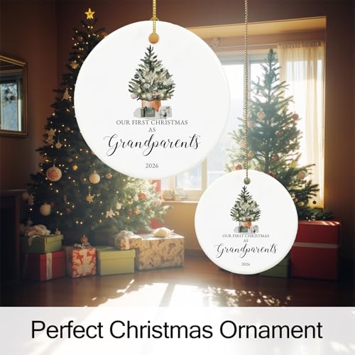 Our First Christmas as Grandparents Ornament 2026,New Grandparent Gifts - Image 4