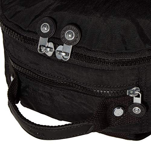 Mochila feminina pequena Seoul da Kipling, Black Noir, One Size