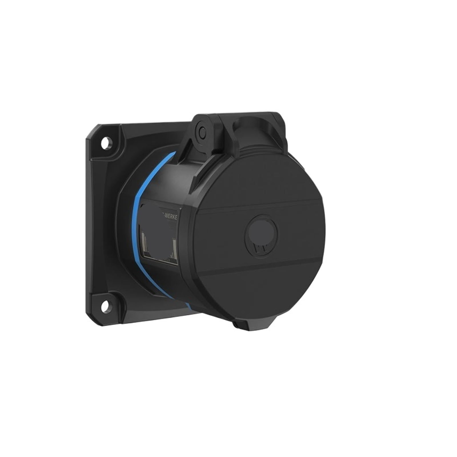 Enchufe industrial plano IP54 para evitar cortocircuitos por polvo 16A 5P