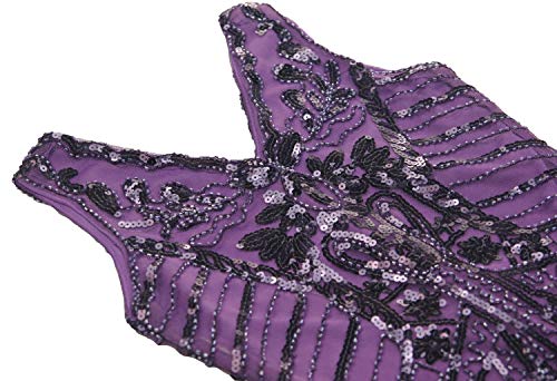 Girls 1920s Flapper Dress Great Gatsby Fringed Sequins Dress for Prom Party3