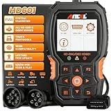 ANCEL Heavy Duty Truck Scanner HD601 All System Diesel Diagnostic Scan Tool fits for Cummins, Detroit, Freightliner, International, Paccar, Check Engine for Truck & Car 2 in 1 Code Reader