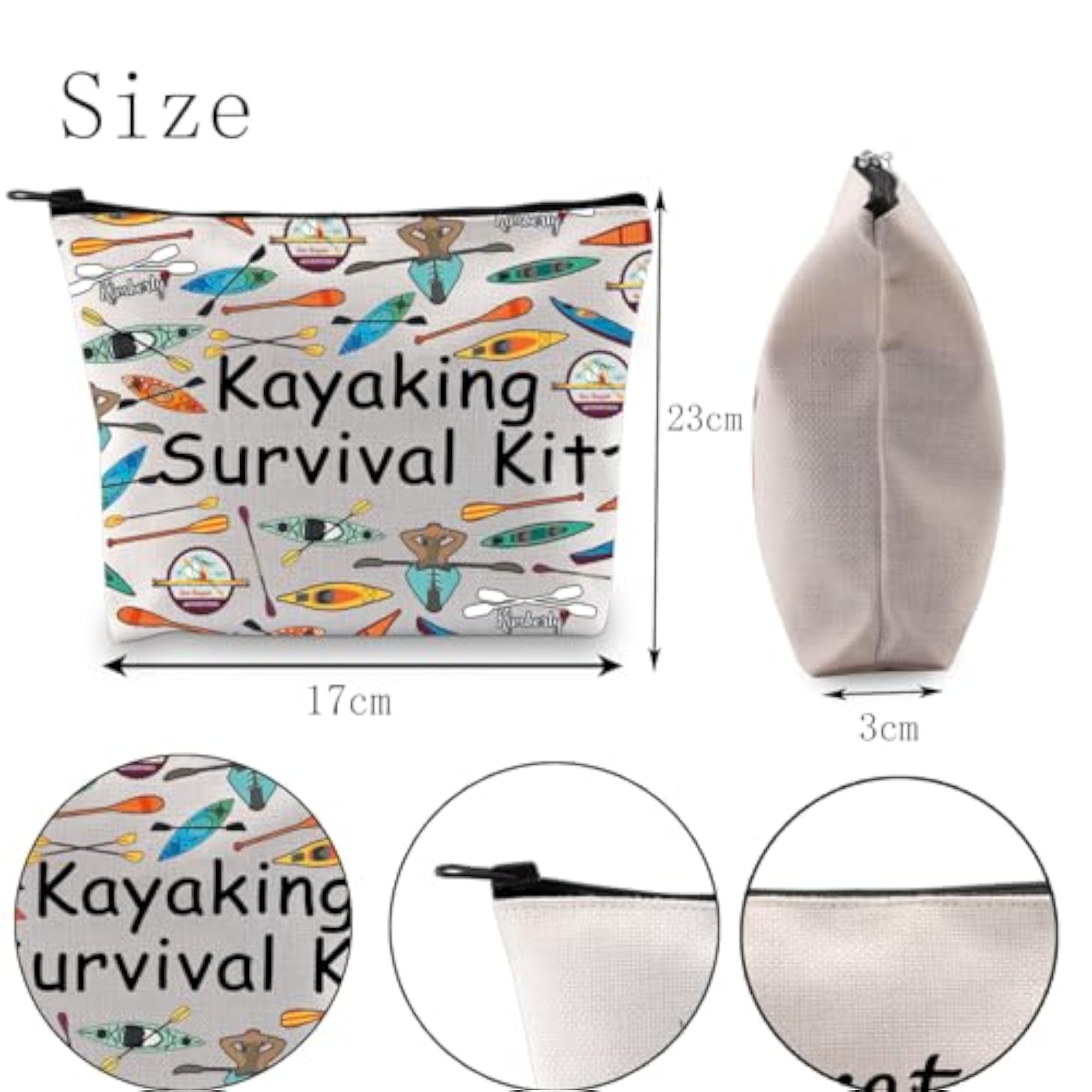 Kayaking Lover Gift Cosmetic Bag