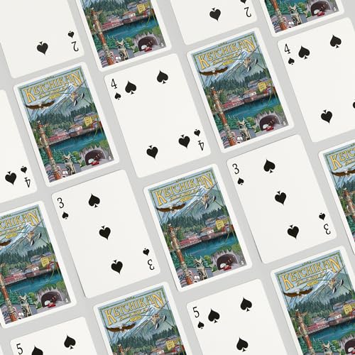 Naipes Ketchikan Alaska montaje, 52 cartas póker para adultos miniatura 4