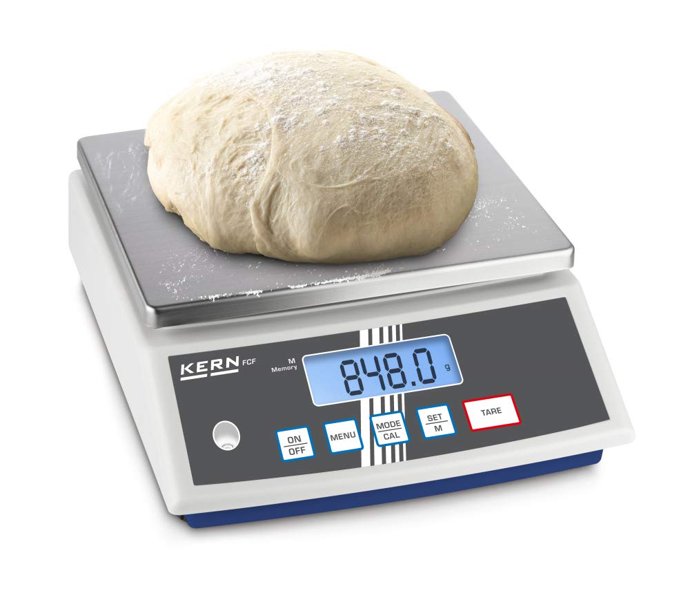 Kern FCF 30K-3 - Bilancia da tavolo compatta, Portate [Max]: 30 kg, Divisione [d]: 1 g, Peso min. del pezzo [Conteggio] g/pezzo: 2 g