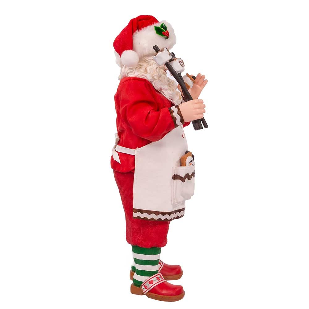 Kurt Adler Père Noël en Tissu S'mores 26,7 cm