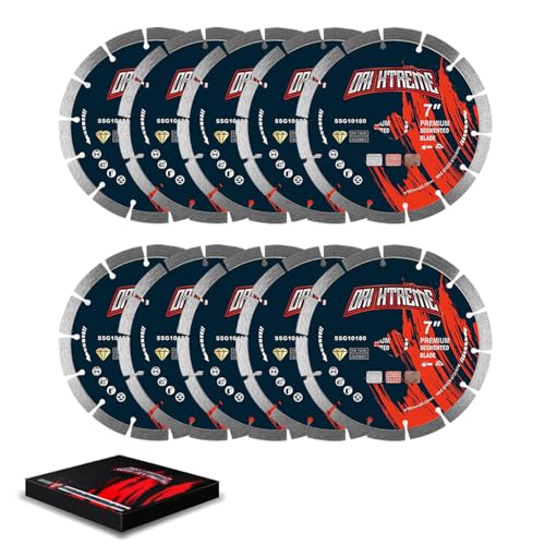 Image of 7 Inch Diamond Saw Blade 10Pcs, General Purpose Segmented Blade
