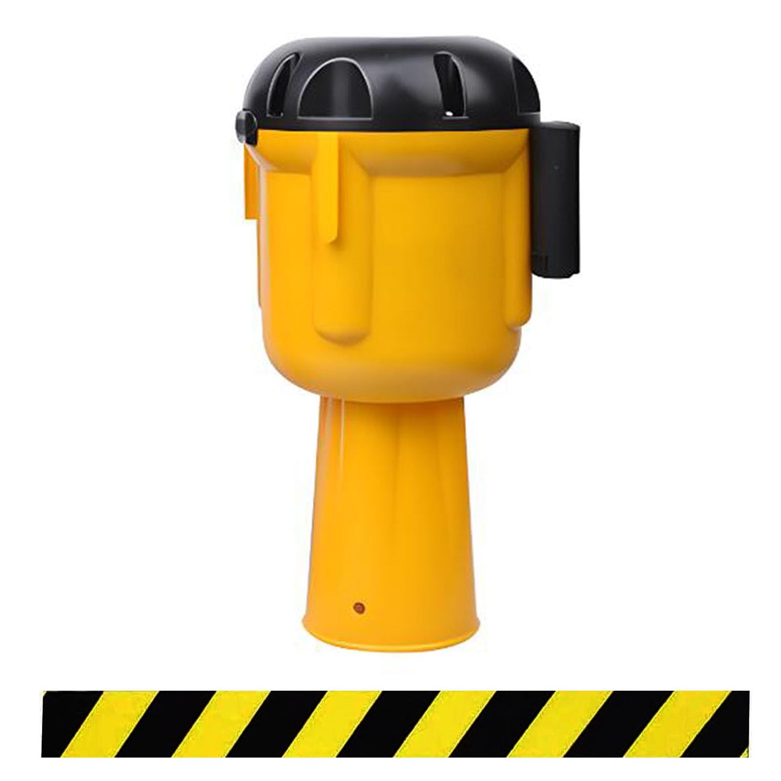 GTHTUHFD 10M Retractable Traffic Cone Topper, Cone-Mounted Belt For Blocking Pedestrian Areas, Lock Button Included, Durable 32Ft Safety Barrier - Ideal For Events And Crowds,A-10M(32FT)