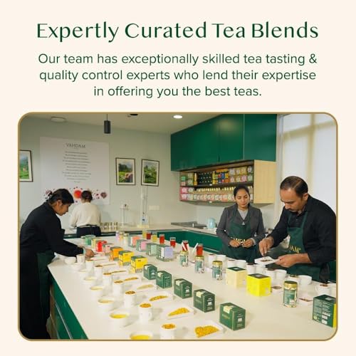 Vahdam Assorted Herbal Tea Variety Pack (6 Variants, 36 Tea Bags) Caffeine Free, Gluten Free thumb #6