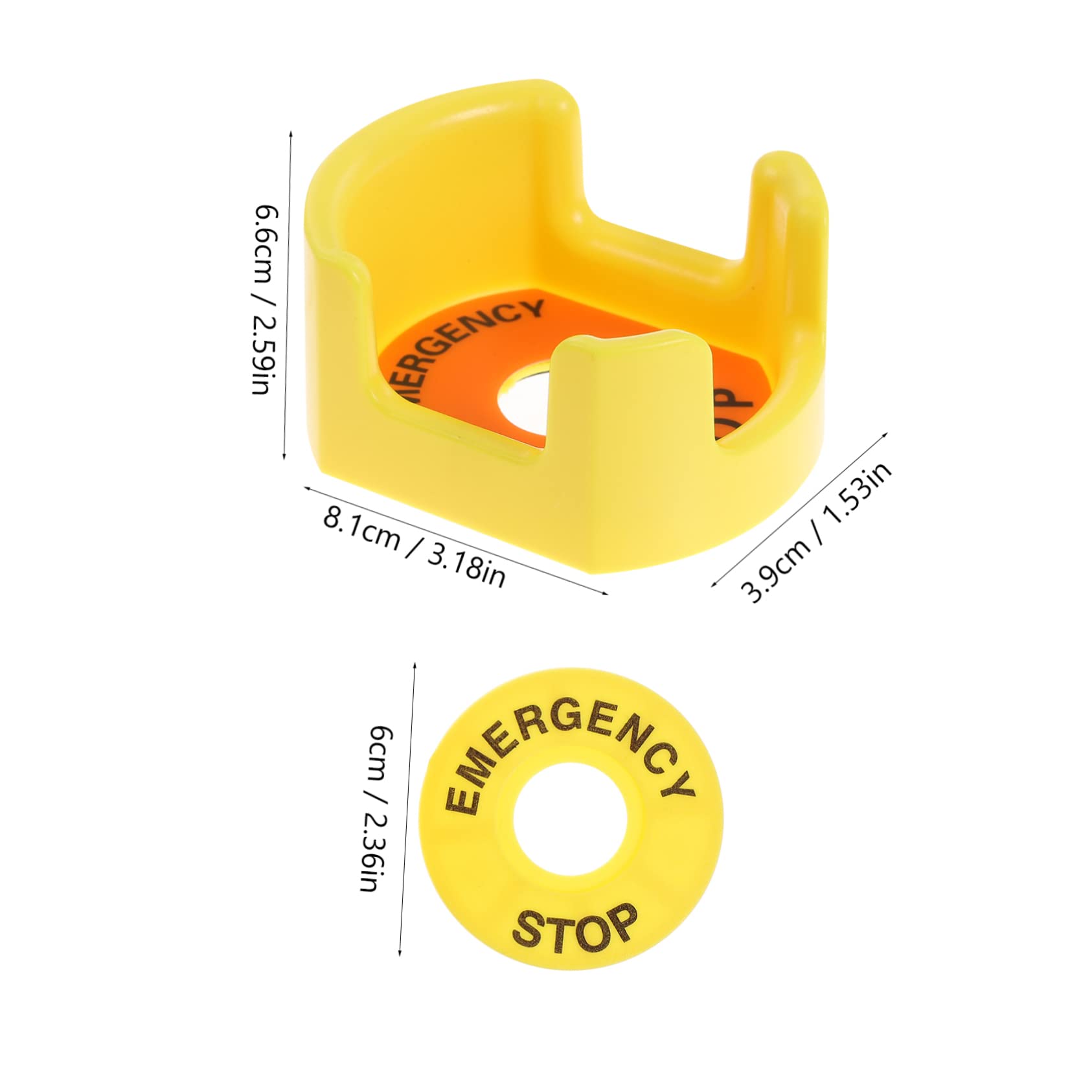 OUNONA Elevator Protectors Button Covers 2pcs Emergency Covers Sturdy Material Signs Easy to Use