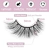 False Eyelashes 14mm Faux 3D Mink Lashes Natural Look Fluffy Cat Eye Wispy Lashes Pack by Kiromiro, 14 Pairs - Image 3