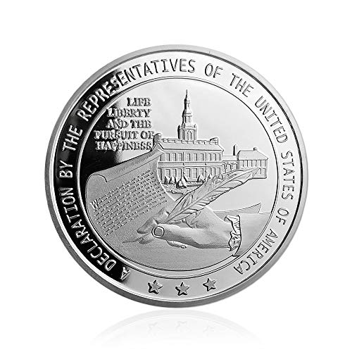 5 Pcs Declaration of Independence Challenge Coin President Day US Commemorative Gift - Image 4
