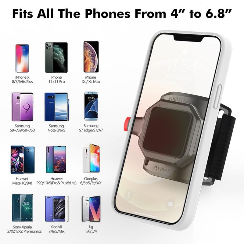 Image of Havilah Outdoor Sports Wrist Band Mobile Phone Holder Running Fitness Wrist Strap Phone Holder Black