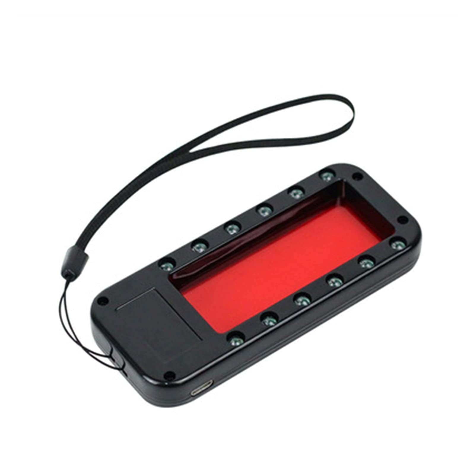 Cfwwsaq One Color Metal Detector, Detector Mini Camera Lens Ir Scanning Vibration Alarm Signal Detection Shooting