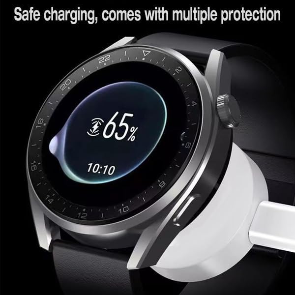 Miniatura 6 de Cargador para Fossil 1 2 3, cargador de reloj inteligente para Fossil 1 2 3, cable de carga para soporte de carga Fossil (negro)