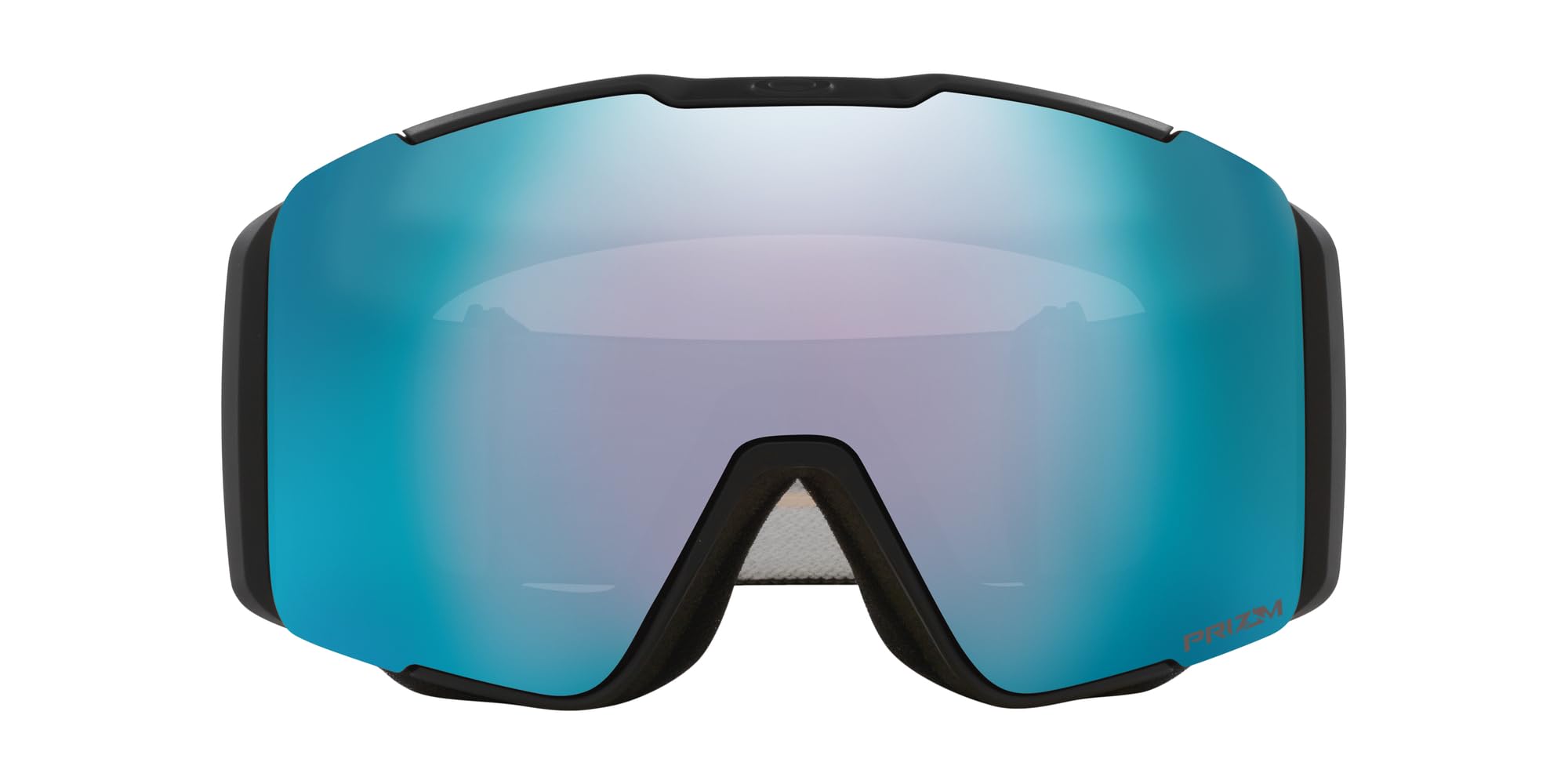 Oakley Line Miner Pro Low Bridge Fit Snow Goggle, Matte Black Strap w/Prizm Snow Sapphire Iridium Lens, Large