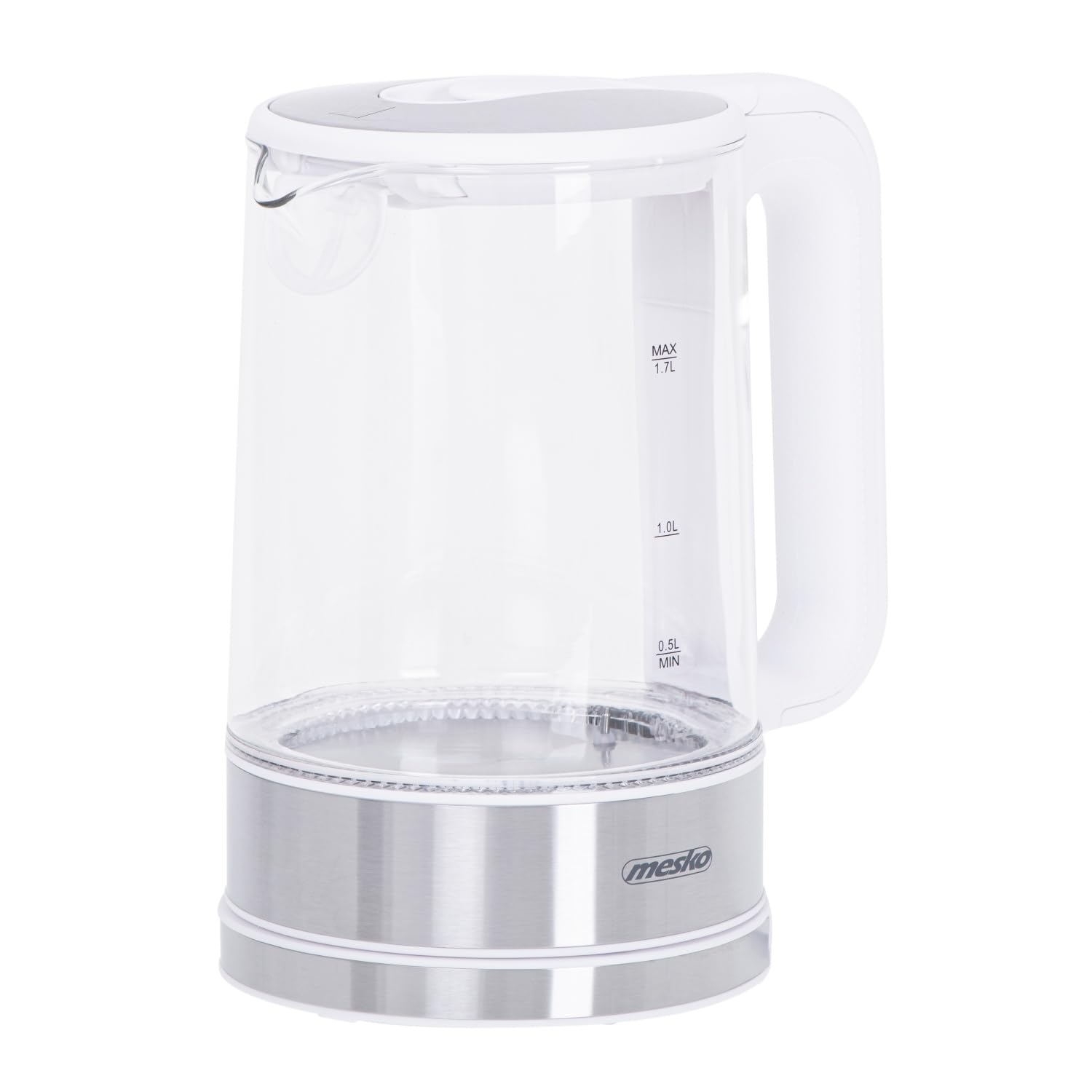 Mesko MS 1301w - Hervidor de agua con regulación de temperatura, 1,7 L, con retroiluminación LED, 2200 W, hervidor de agua