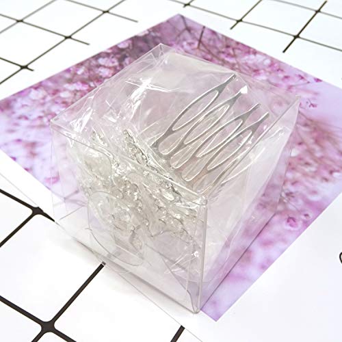 Honbay CROWN-COMB-4 4Pcs Mini Crystal Rhinestone Crown Hair Comb Princess Tiara Comb thumb #7