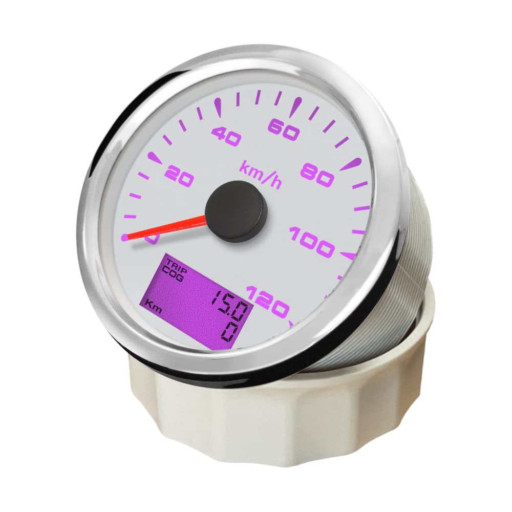 ELING 3-3/8 inchesTruck GPS compteur de vitesse vélomètre kilométrique 0-120KM/H avec kilométrage journalier 9-32V