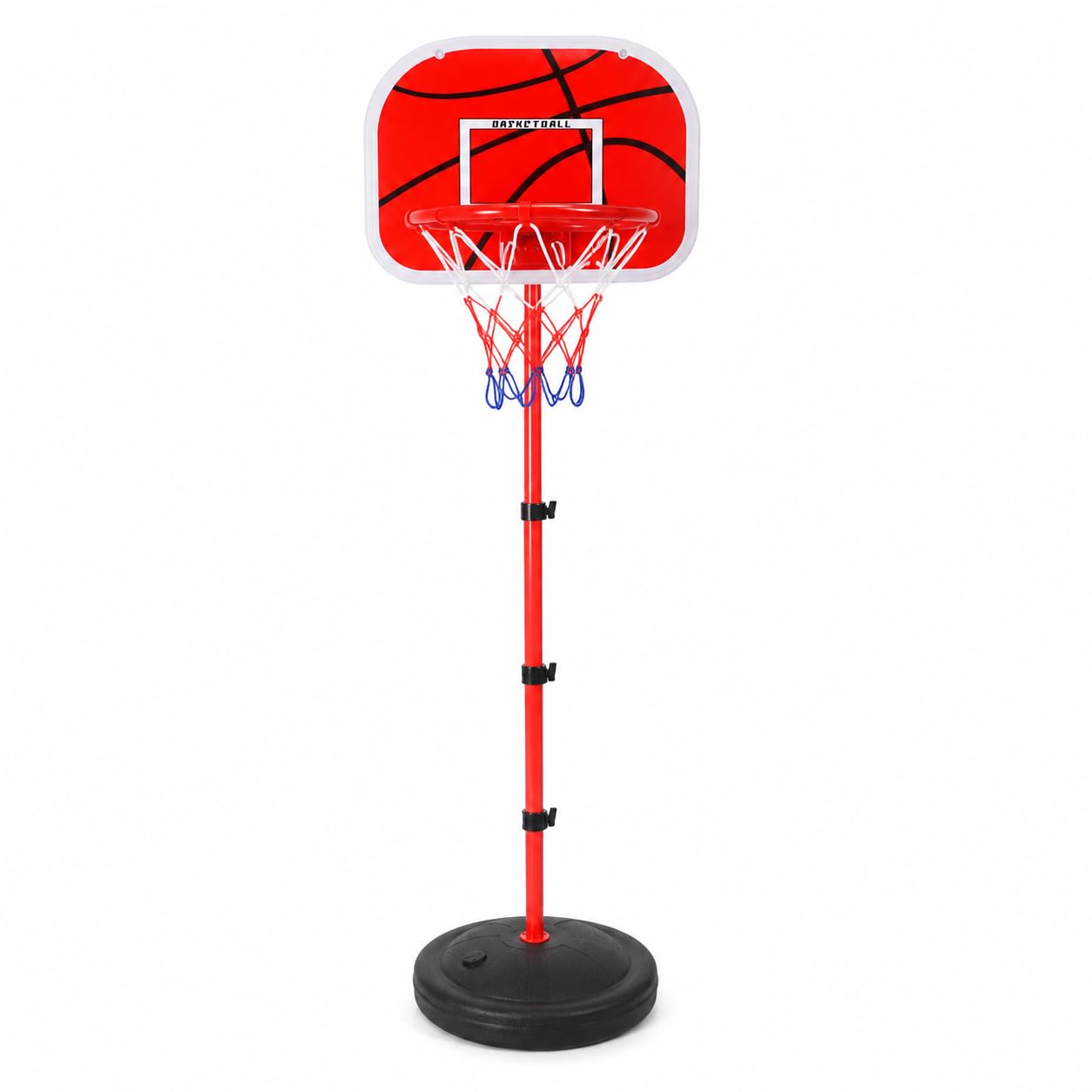 Canestro Basket per Bambini Altezza Regolabile, per Interni ed Esterni con Supporto
