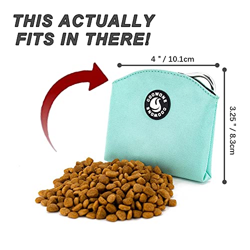 COOWONE Leckerli-Tasche mit magnetischer Öffnung für Hündchen-Leckerli-Snack-Taschen Hundeleckerli-Trägerhalter mit Clip (blau)