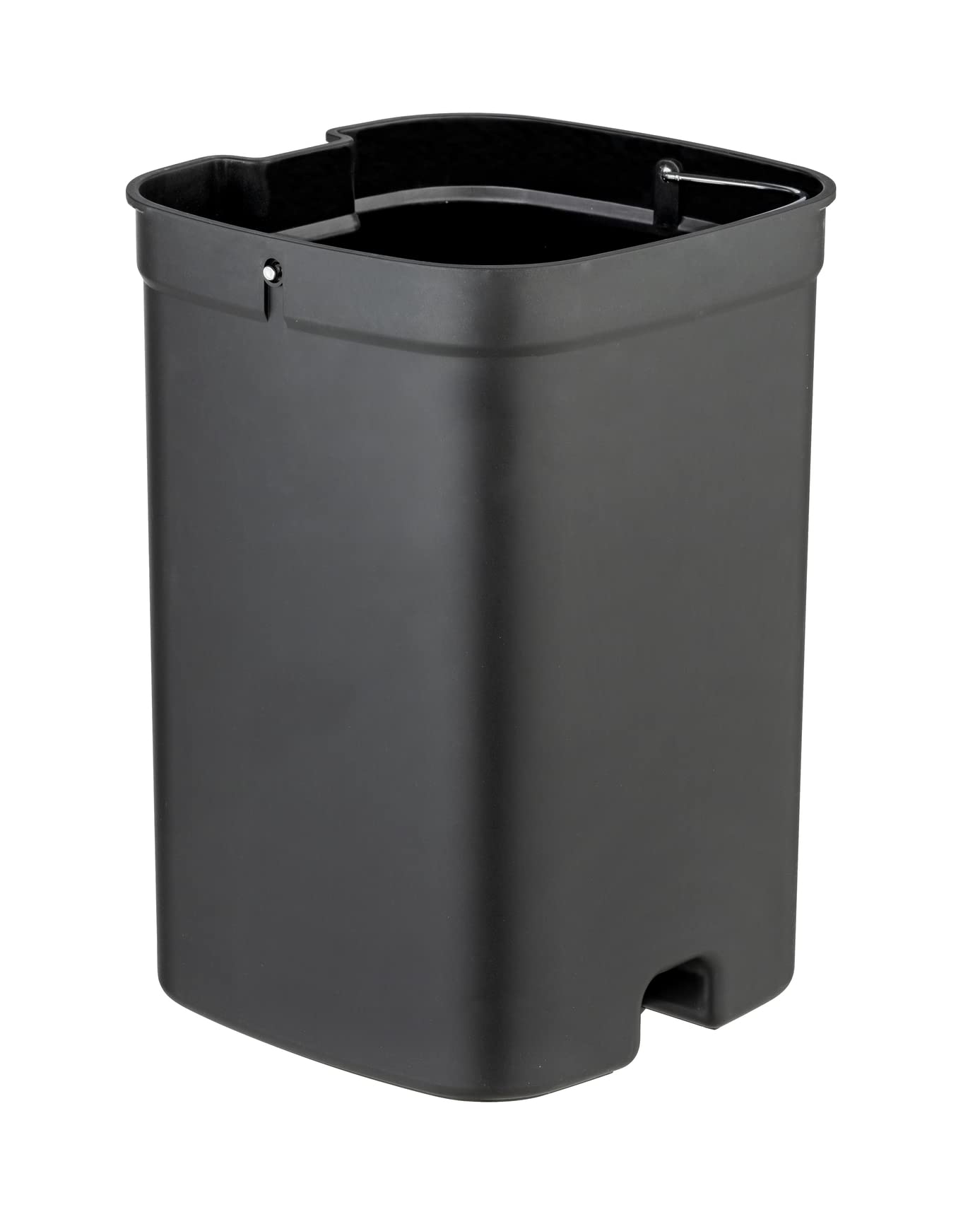 WENKO Cestino a pedale Davos, bianco 5 L - Portarifiuti per cosmetici, pattumiera Capacità: 5 l, Polipropilene, 23 x 26 x 27 cm, Bianco