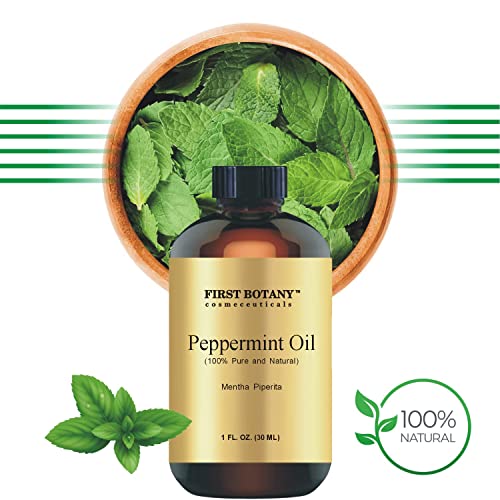 100% Pure Peppermint Oil - Premium Peppermint Essential Oil For Aromatherapy, Massage, Topical & Household Uses - 1 Fl Oz (Peppermint) #TOP3