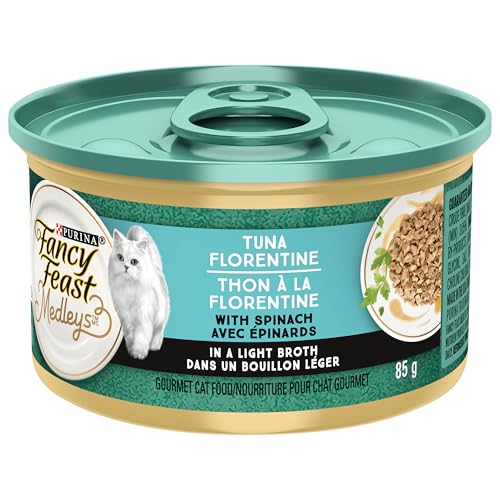 Fancy Feast Medleys Wet Cat Food, Tuna Florentine - 85 g Can (24 Pack) image 2