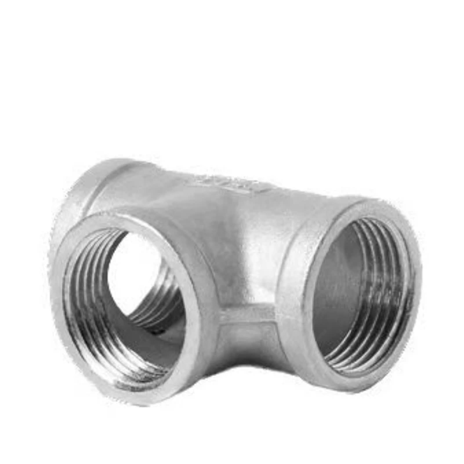 Connettore a T, 10 pezzi, adattatore in acciaio inox, filettatura femmina, raccordo a 3 vie per adattatore/accoppiatore per tubo dell'acqua (DN15)