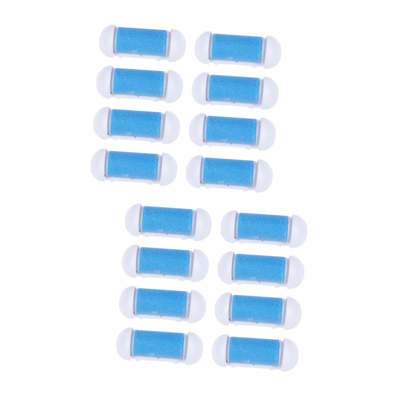 Healeved 20piezas Rodillos De Para Exfoliador De Pies Accesorios Para Remoción De Muerta y Durezas Diseño Ergonómico Resistente Al Agua Color Azul