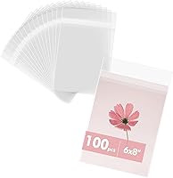 Vista 19 de Mat Board Center - Paquete de 100 fundas de plástico transparentes resellables de 4 3/4 x 6 1/2 pulgadas, bolsas de polipropileno autosellables