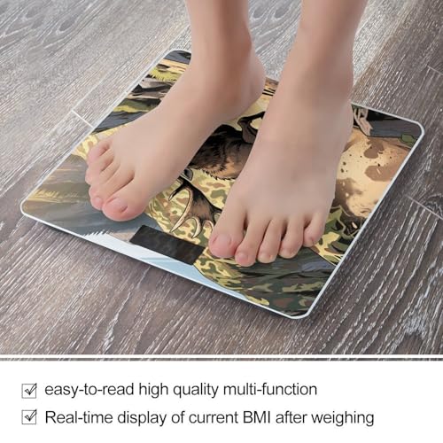 Báscula digital de baño camuflaje ciervo LCD 400 lb miniatura 5