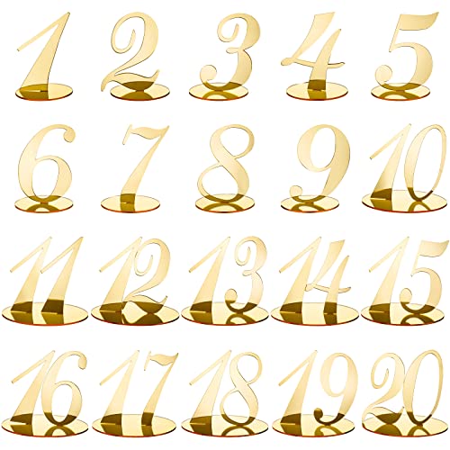 Numéros de table avec base pour une réception de mariage champêtre ou chic