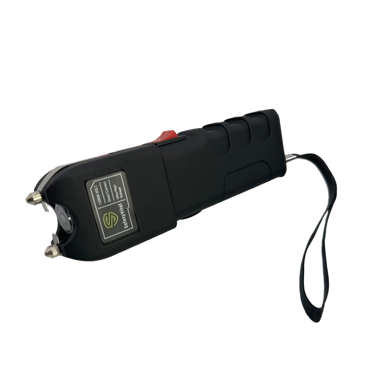 Safety Vital Stun Gun Flashlight for Self Defense - Rechargeable with LED Light and Safety Switch - Compact Stun Gun for Women Personal Protection