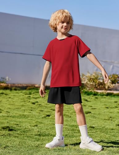 Image of Arshiner Boys Loose Athletic Set Crew Neck T-Shirt & Mesh Short 4-13 Years